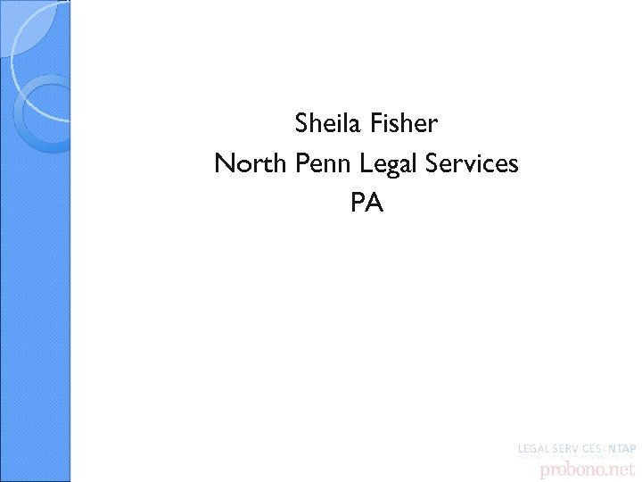 Sheila Fisher North Penn Legal Services PA 