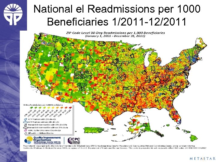 National el Readmissions per 1000 Beneficiaries 1/2011 -12/2011 