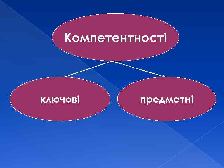 Компетентності ключові предметні 