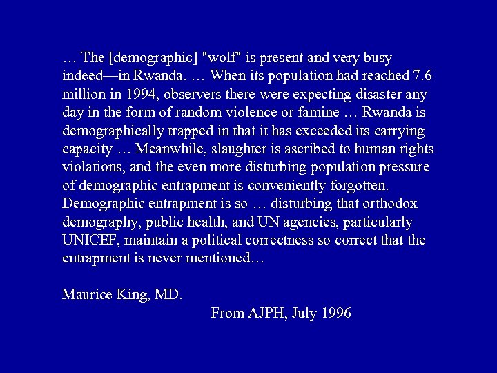 … The [demographic] 