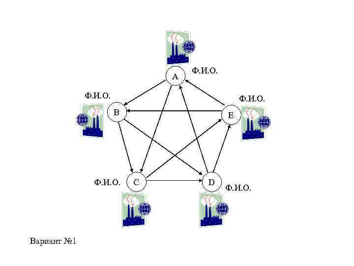 A Ф. И. О. B Ф. И. О. Вариант № 1 E C D