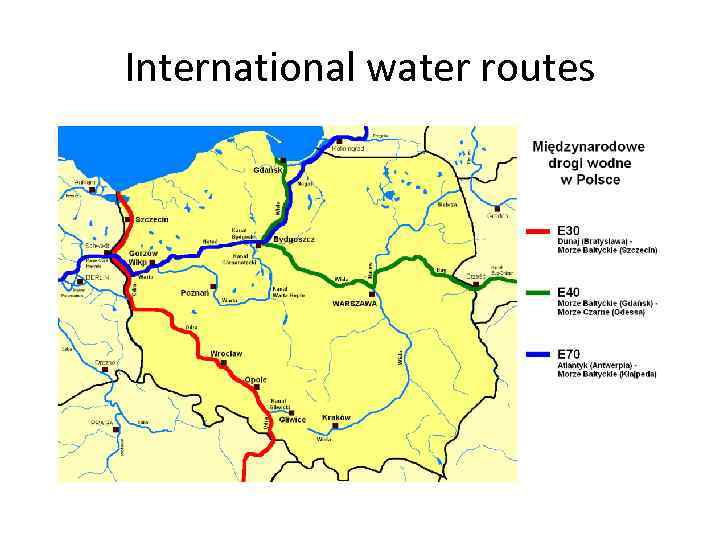 International water routes 