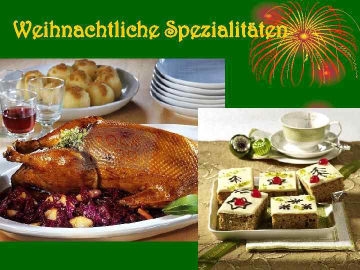 Weihnachtliche Spezialitäten 