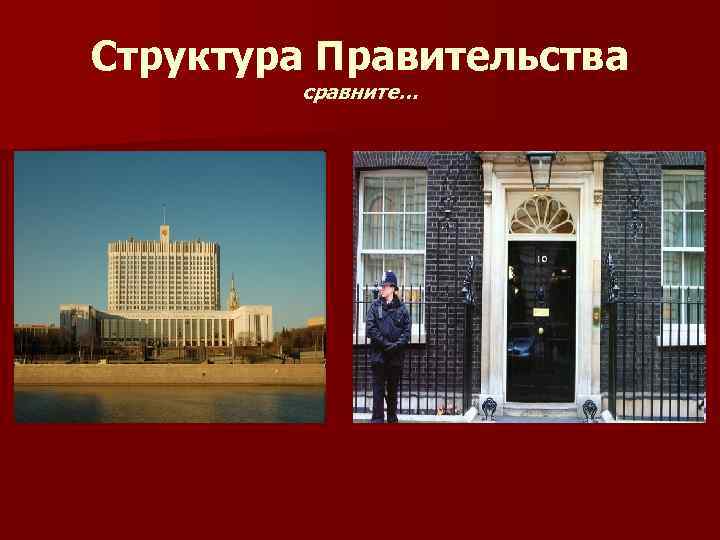 Структура Правительства сравните… 