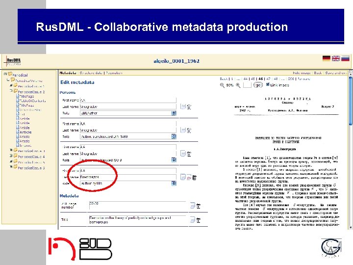 Interactive Catalog Introduction Motivation Astro. Cat CVcat Demo Libraries Rus. DML - Collaborative metadata