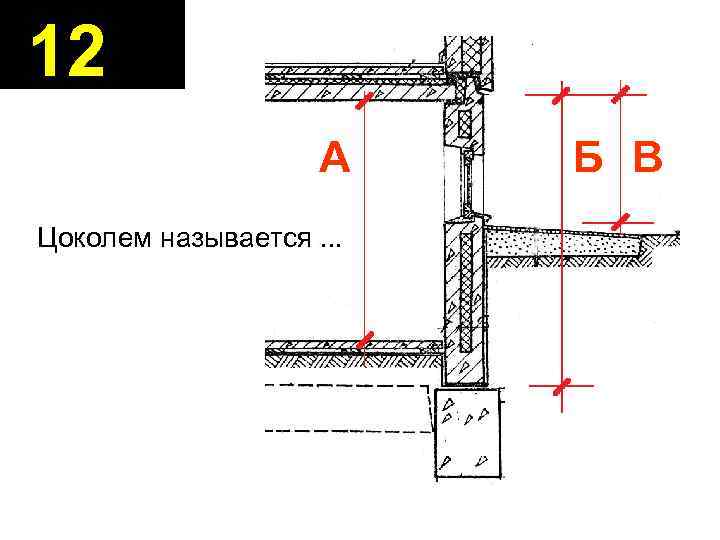 12 А Цоколем называется. . . Б В 