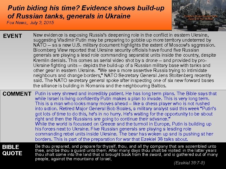 Putin biding his time? Evidence shows build-up of Russian tanks, generals in Ukraine Fox