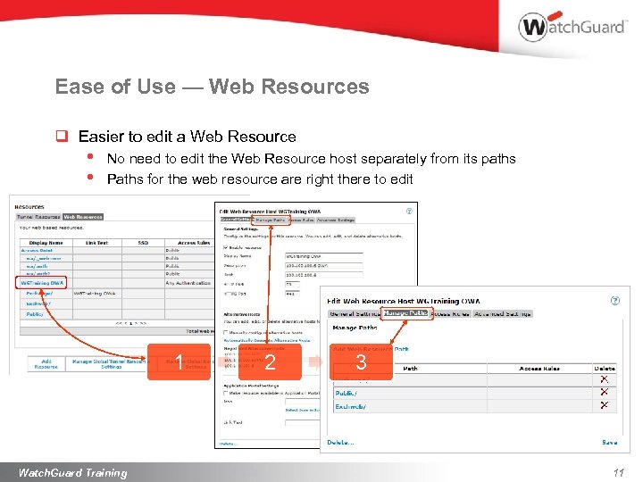Ease of Use — Web Resources q Easier to edit a Web Resource •