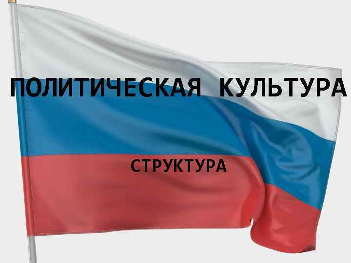 ПОЛИТИЧЕСКАЯ КУЛЬТУРА СТРУКТУРА 