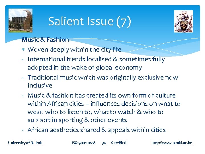 Salient Issue (7) Music & Fashion Woven deeply within the city life - International