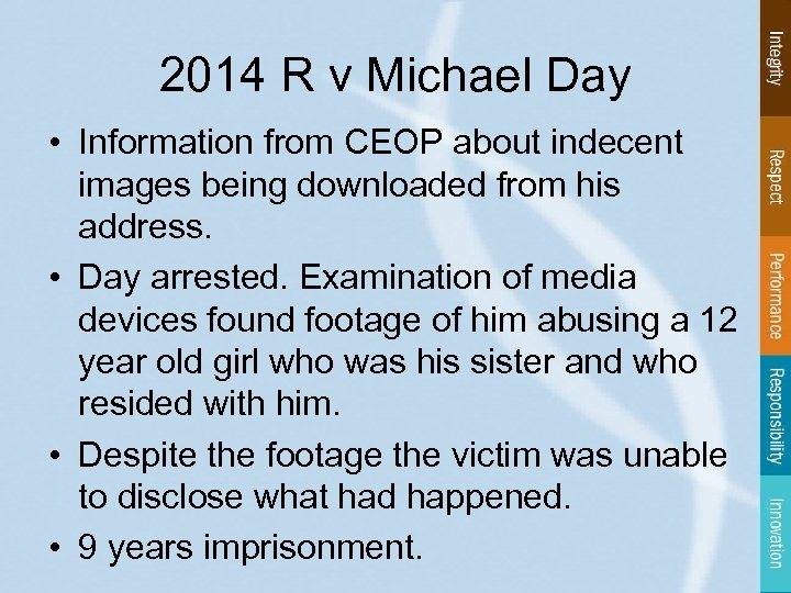 2014 R v Michael Day • Information from CEOP about indecent images being downloaded