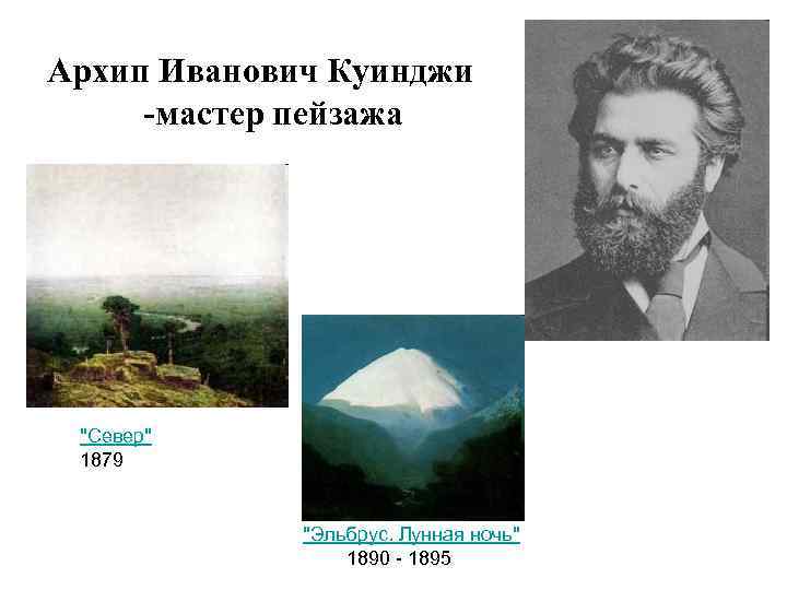 Архип Иванович Куинджи -мастер пейзажа 