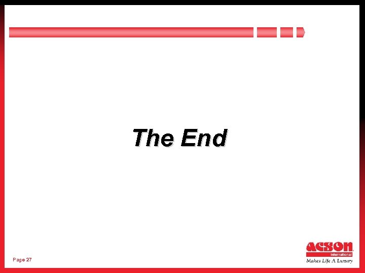 The End Page 27 