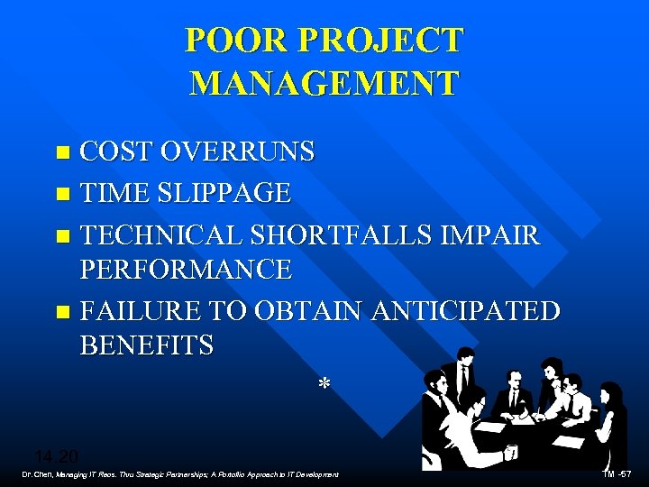 POOR PROJECT MANAGEMENT COST OVERRUNS n TIME SLIPPAGE n TECHNICAL SHORTFALLS IMPAIR PERFORMANCE n