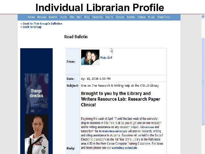 Individual Librarian Profile 