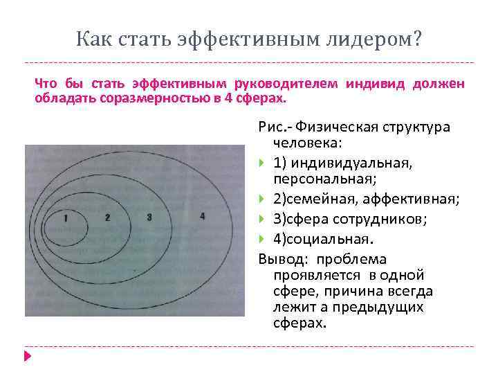 Как стать эффективным лидером? Что бы стать эффективным руководителем индивид должен обладать соразмерностью в