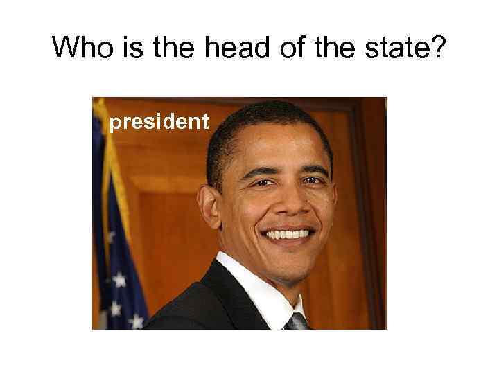 Who is the head of the state? president 