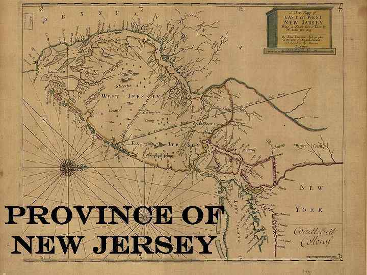 Province of New Jersey 