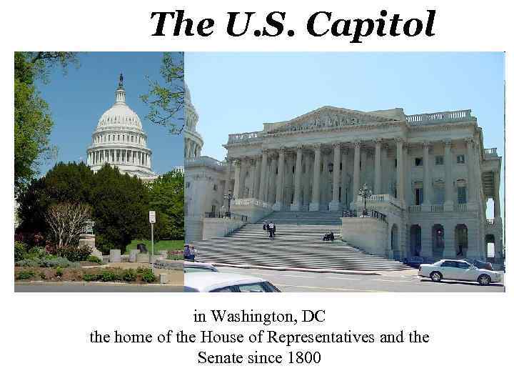 The U. S. Capitol in Washington, DC the home of the House of Representatives