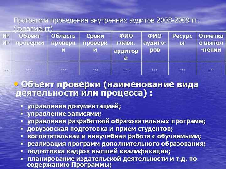 План внутреннего аудита системы менеджмента качества - 91 фото