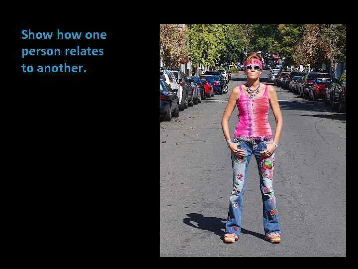 Show one person relates to another. 