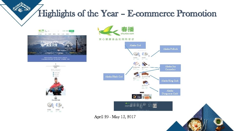 Highlights of the Year – E-commerce Promotion Alaska Cod Alaska Pollock Alaska Sea Cucumber
