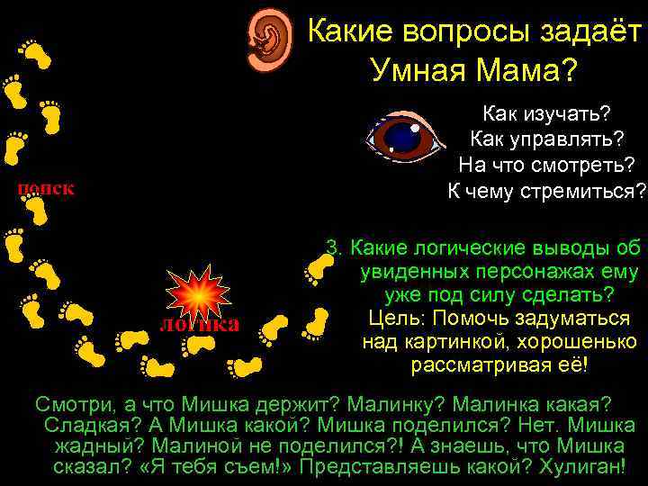 слух поиск Какие вопросы задаёт Умная Мама? Внимание Ребенка не статично. Оно имеет Как