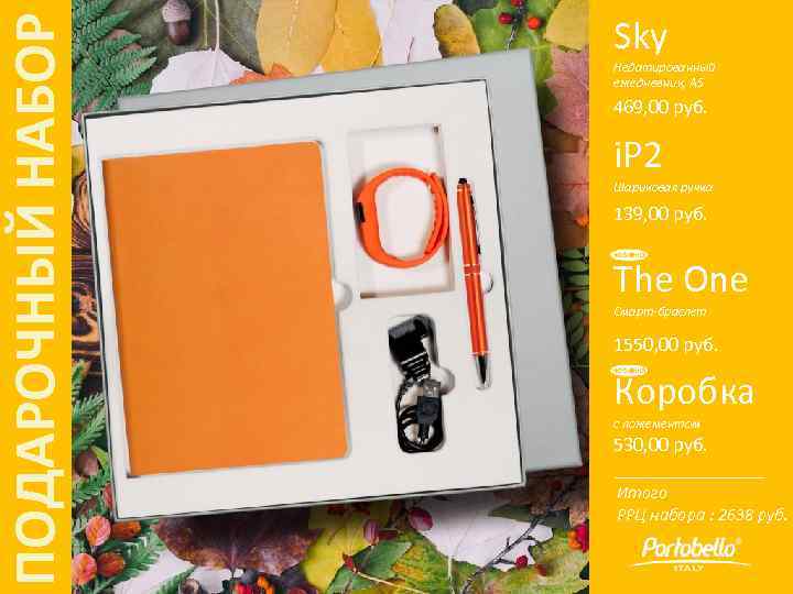 ПОДАРОЧНЫЙ НАБОР Sky Недатированный ежедневник, А 5 469, 00 руб. i. P 2 Шариковая