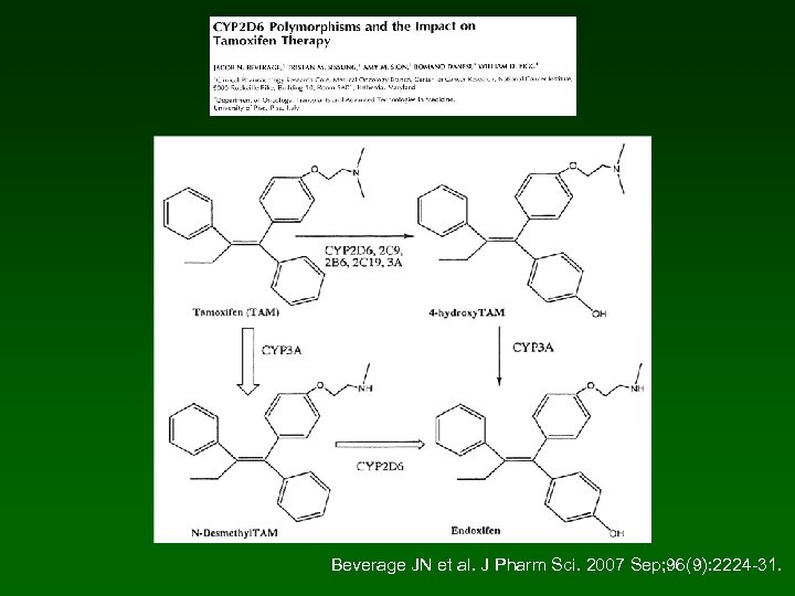 Beverage JN et al. J Pharm Sci. 2007 Sep; 96(9): 2224 -31. 