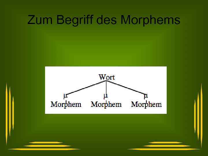 Zum Begriff des Morphems 