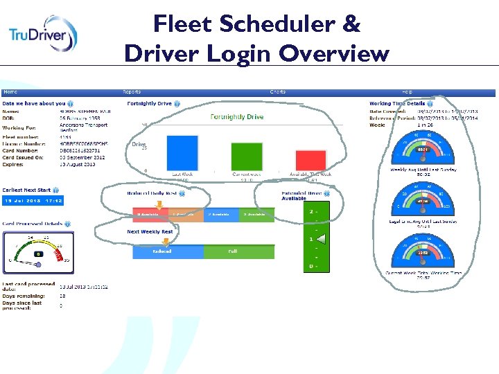 Fleet Scheduler & Driver Login Overview 