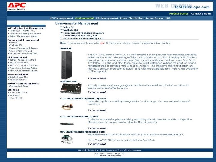 Critical Power & Cooling Services – APC-MGE - 2007 