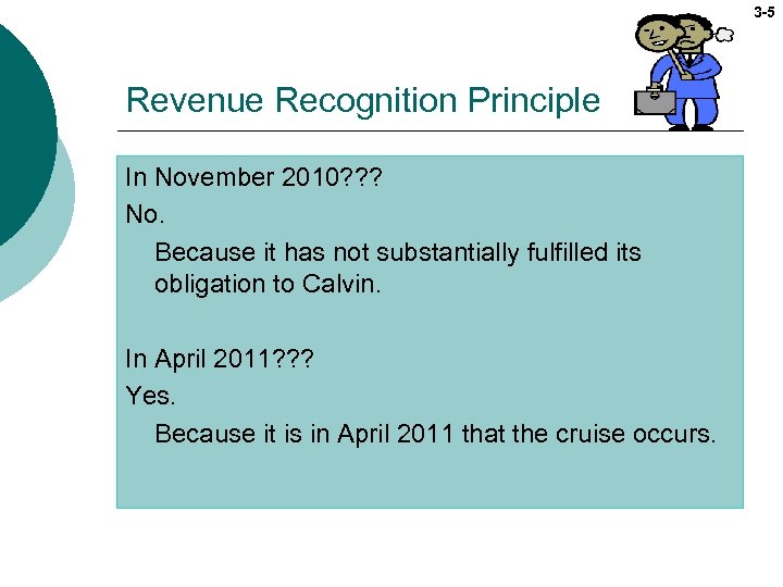 3 -5 Revenue Recognition Principle In November 2010? ? ? No. Because it has