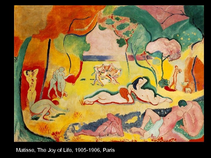 Matisse, The Joy of Life, 1905 -1906, Paris 