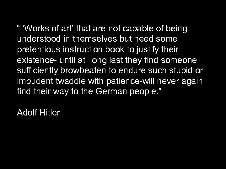 “ ‘Works of art’ that are not capable of being understood in themselves but