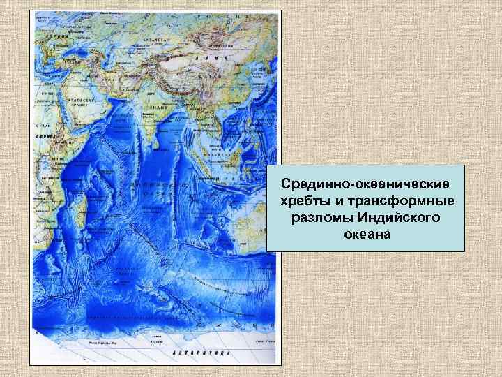 Карта срединно океанических хребтов