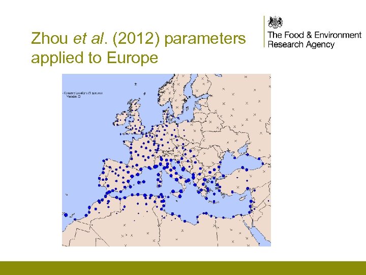 Zhou et al. (2012) parameters applied to Europe 