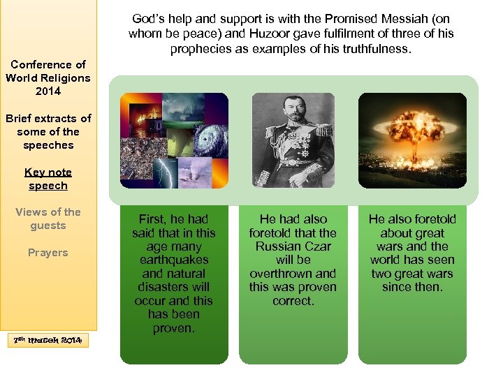 God’s help and support is with the Promised Messiah (on whom be peace) and