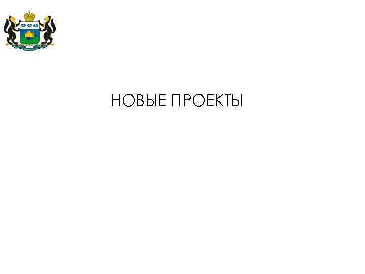 НОВЫЕ ПРОЕКТЫ 