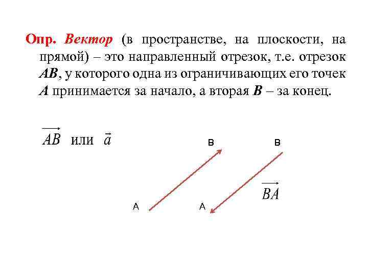 Направляющий отрезок