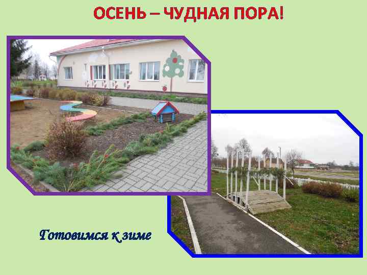 ОСЕНЬ – ЧУДНАЯ ПОРА! Готовимся к зиме 