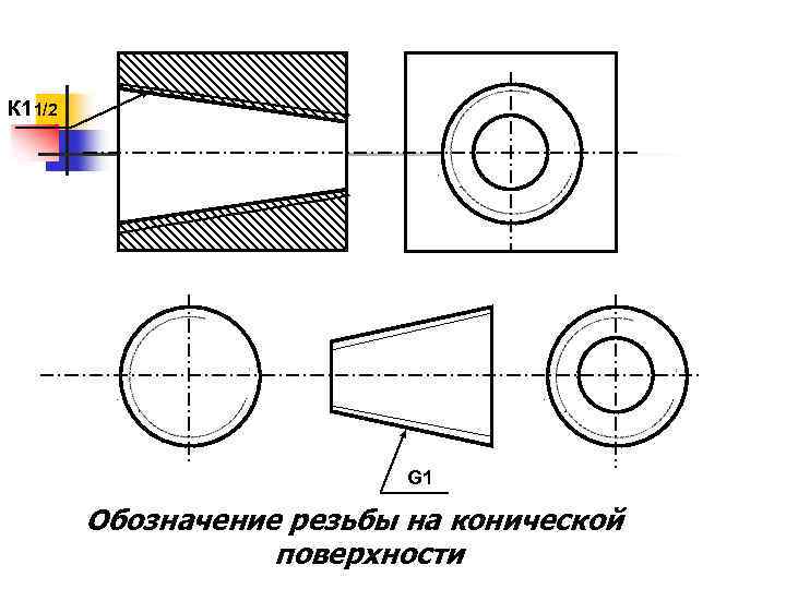 Резьбовое соединение верно изображено на рисунке