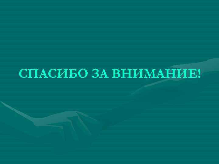 СПАСИБО ЗА ВНИМАНИЕ! 