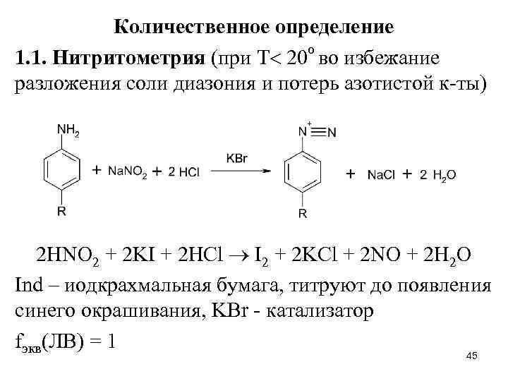 Метод количественного определения анестезина. Новокаин нитритометрия реакция. Титрование стрептоцида. Стрептоцид nano2 HCL. Сульфацил натрия нитритометрия.