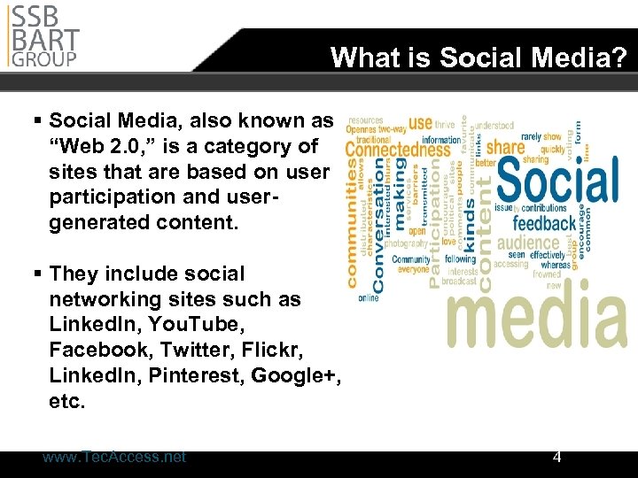 What is Social Media? § Social Media, also known as “Web 2. 0, ”