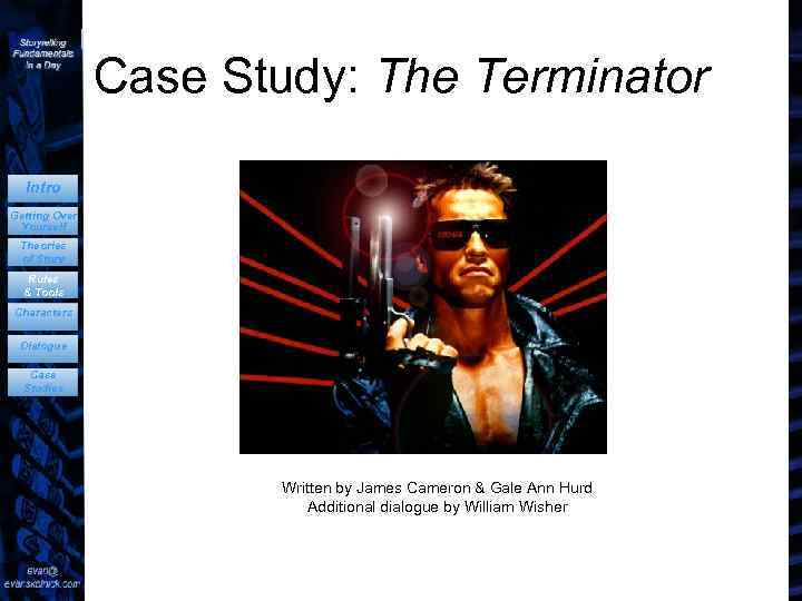 Case Study: The Terminator Intro Getting Over Yourself Theories of Story Rules & Tools