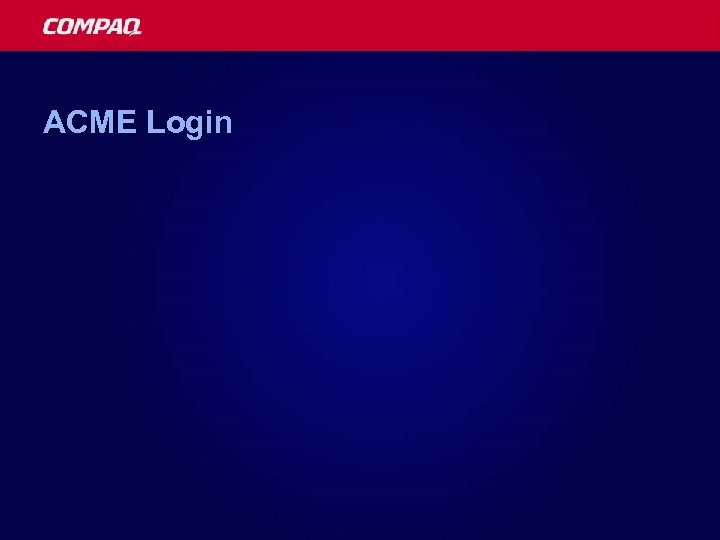 ACME Login 