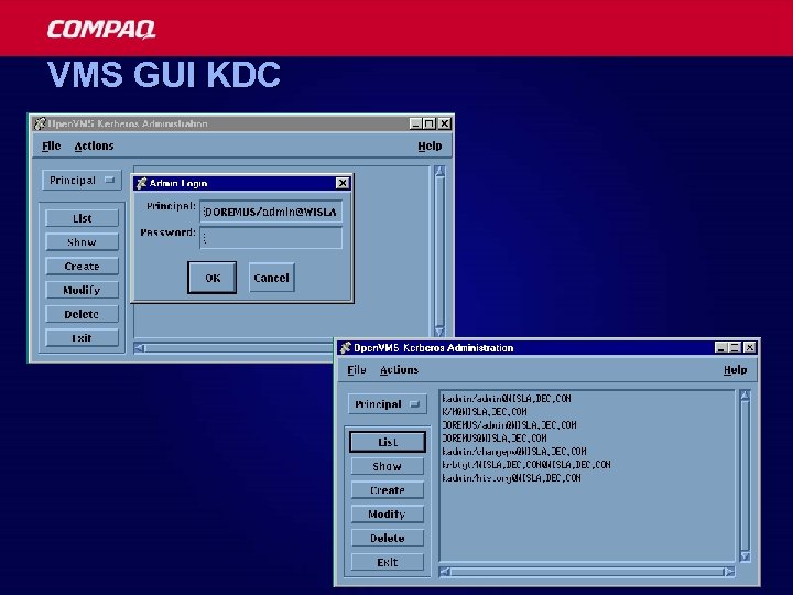 VMS GUI KDC 