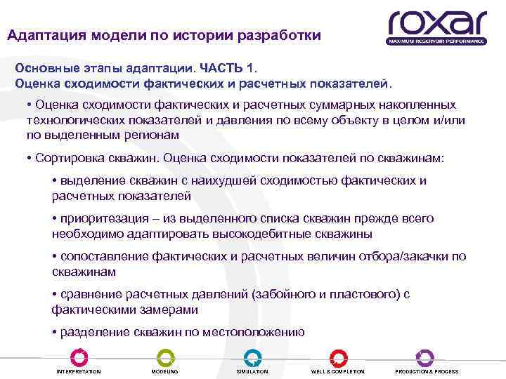 Адаптация модели по истории разработки Основные этапы адаптации. ЧАСТЬ 1. Оценка сходимости фактических и