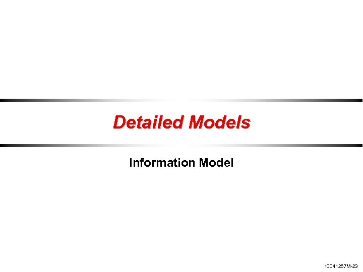 Detailed Models Information Model 10041267 M-23 